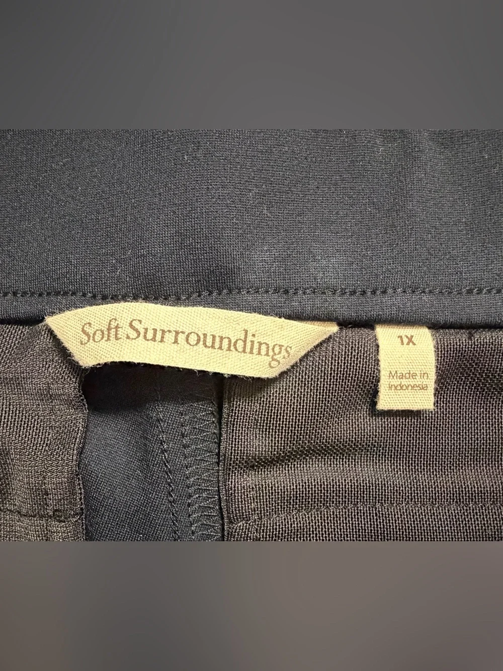 Soft Surroundings Ponte Bootcut Pants- Black